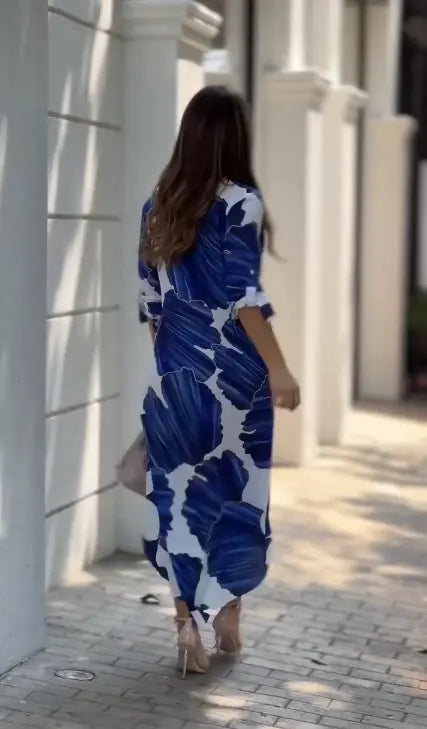 Stylish Printed Shirt Style Dress Nexus Garments